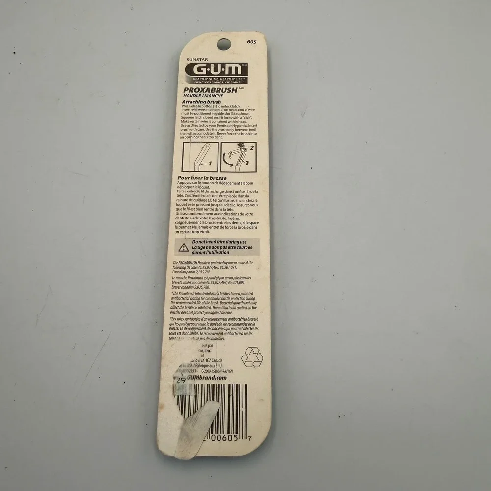 Vintage Sunstar GUM Proxabrush Handle 605 Interdental Cleaner New